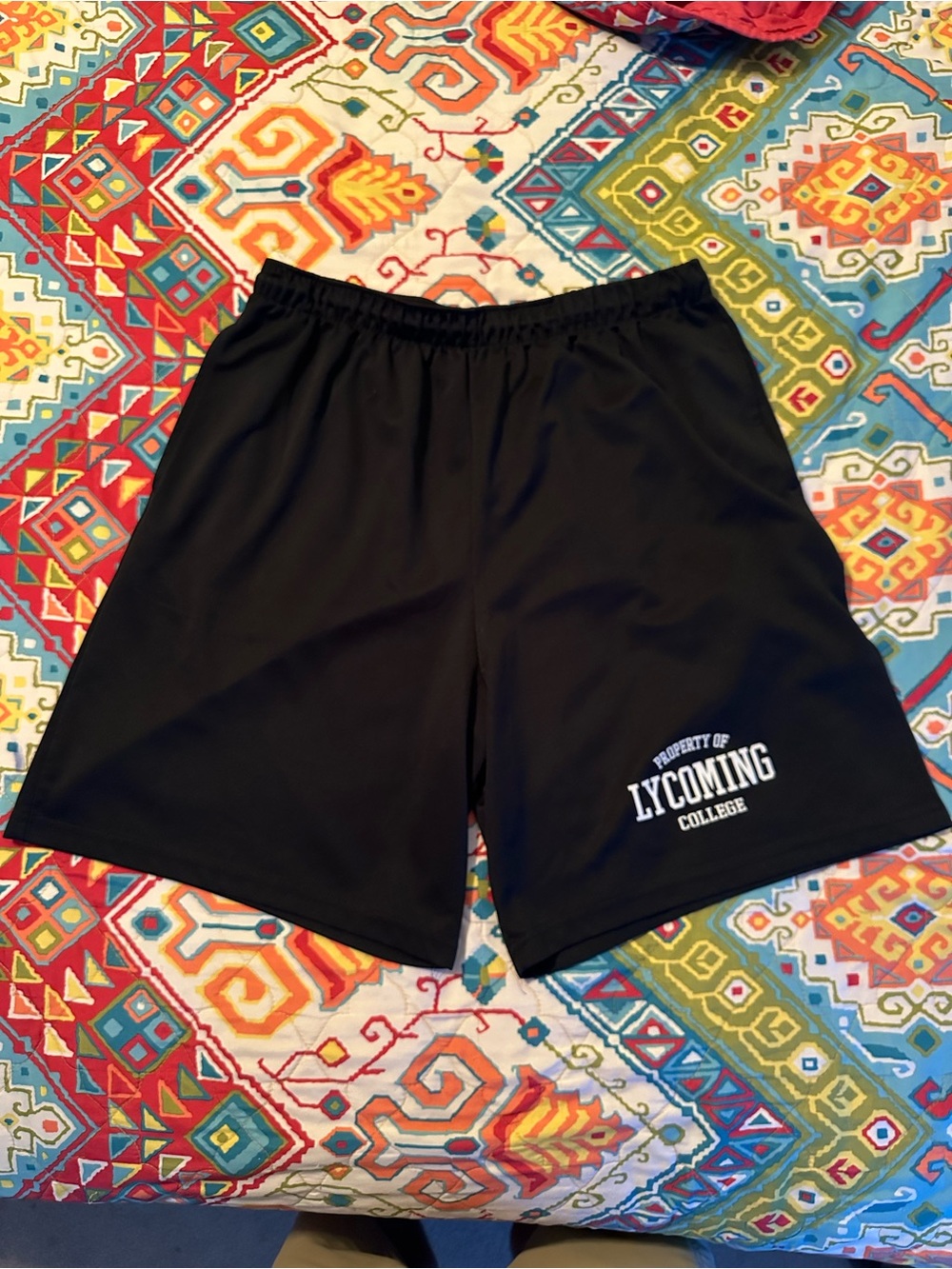 Lycoming College Augusta Sportswear Black Men's Athletic Shorts with